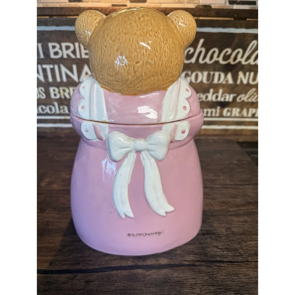 Vintage Momma Bear with Apron Biscuit/Cookie Jar Japan‎ Rare Cookie Jar